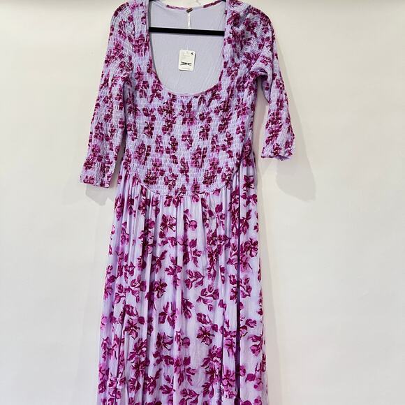 Free People Womens It’s Fate Maxi Dress Multicolor Size L NWT - Picture 3 of 9
